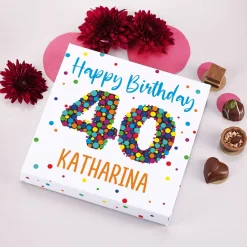 Lindt Mini Pralines zum 40. Geburtstag mit Namensaufdruck