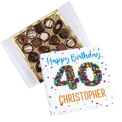 Lindt Mini Pralines zum 40. Geburtstag mit Namensaufdruck
