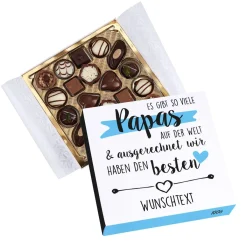 Lindt Mini-Pralinés zum Vatertag mit Ihrem Wunschtext bedruckt