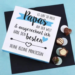Lindt Mini-Pralinés zum Vatertag mit Ihrem Wunschtext bedruckt