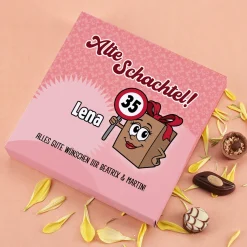 Lindt Pralinen für Alte Schachteln mit Wunschdaten personalisiert | Lustiges Geschenk zum Geburtstag