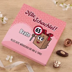 Lindt Pralinen für Alte Schachteln mit Wunschdaten personalisiert | Lustiges Geschenk zum Geburtstag