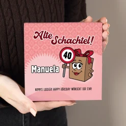 Lindt Pralinen für Alte Schachteln mit Wunschdaten personalisiert | Lustiges Geschenk zum Geburtstag