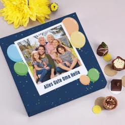 Lindt Pralinen in personalisierter Fotoverpackung zum Geburtstag