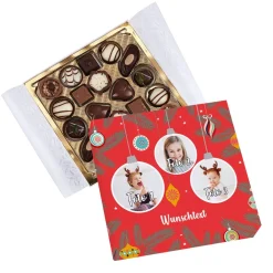 Lindt Pralinen in weihnachtlicher Foto-Verpackung
