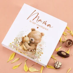 Lindt Pralinen 'Mama du bist unentbärlich' personalisiert mit Wunschtext | Geschenk zum Muttertag