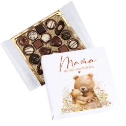 Lindt Pralinen 'Mama du bist unentbärlich' personalisiert mit Wunschtext | Geschenk zum Muttertag