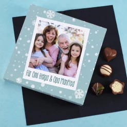 Lindt Pralinen mit Fotoverpackung zu Weihnachten