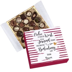 Lindt-Pralinen mit Wunschnamen, Datum und 