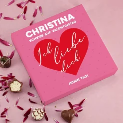 Lindt Pralinen - Scheiß auf Valentinstag... mit Name & Farbauswahl