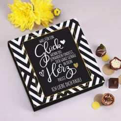 Lindt-Pralinen "Was für ein Glück..." mit Ihrem Wunschtext