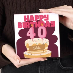 Lindt Pralinen zum Geburtstag mit Name und Alter in zwei Farbvarianten