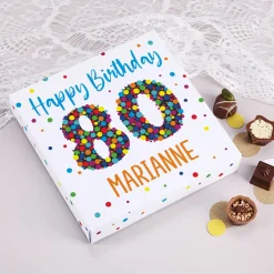 Lindt Pralinen zum 80. Geburtstag in persönlicher Verpackung