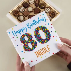 Lindt Pralinen zum 80. Geburtstag in persönlicher Verpackung
