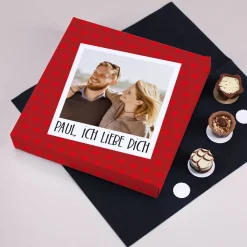 Lindt-Pralinen zum Valentinstag mit Fotoverpackung