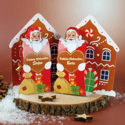 Lindt Schoko-Weihnachtsmann in personalisierter Verpackung | Süßer Weihnachtsgruß mit Name