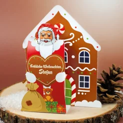Lindt Schoko-Weihnachtsmann in personalisierter Verpackung | Süßer Weihnachtsgruß mit Name