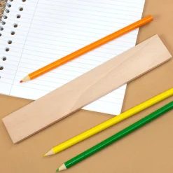 Lineal aus Holz für Mädchen personalisiert mit Name | Bienen Motiv | 20 cm