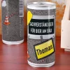 1 Liter Bierdose mit Wunschname für Bauarbeiter