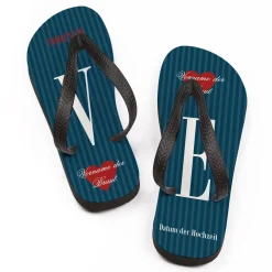 LOVE Sandalen zur Hochzeit für das Brautpaar mit Namen
