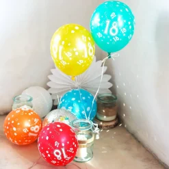 5 Luftballons zum 18. Geburtstag