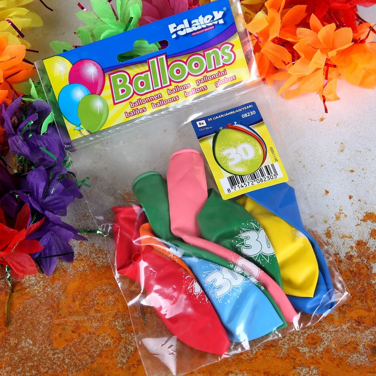 8 Luftballons zum 30. Geburtstag