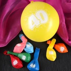 8 Luftballons zum 40. Geburtstag