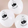 8 Luftballons zur Hochzeit - Just Married