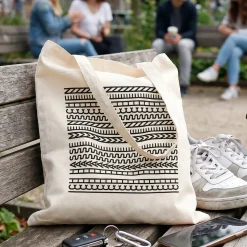 Lustige Einkaufstasche 'Ich hasse Menschen' als Geschenk | Stoff Beutel mit versteckter Botschaft