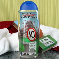 lustiges Geburtstagsgeschenk - Badset Verkehrszeichen zum 40. Geburtstag