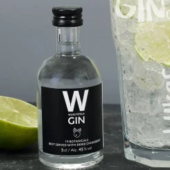 Lustiges Ginderella Geschenkset mit Wüstefeld Gin und Glas