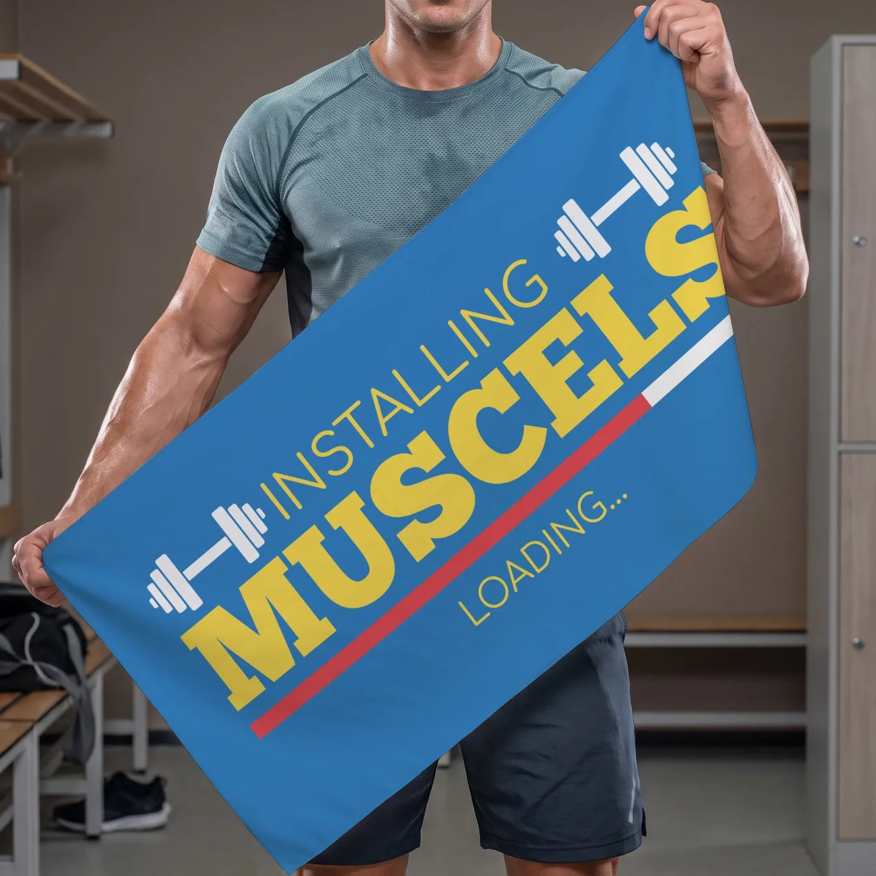 Lustiges Sporthandtuch für Fitnessstudio & Gym | Bodybuilding Handtuch schnelltrocknend