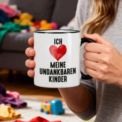 Lustige Tasse 'Ich liebe meine undankbaren Kinder' | Geschenk für Eltern zum Muttertag & Vatertag