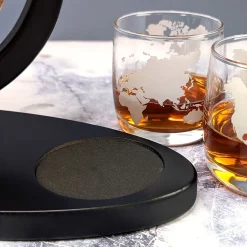 Luxus Dekantierset für Weltenbummler | Dekanter Set für Whisky, Rum & andere hochwertige Spirituosen