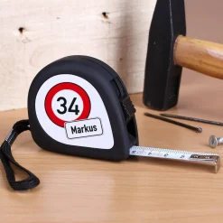 Maßband zum Geburtstag mit persönlichem Druck