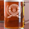Maßkrug mit Gravur 1L für Bierkenner