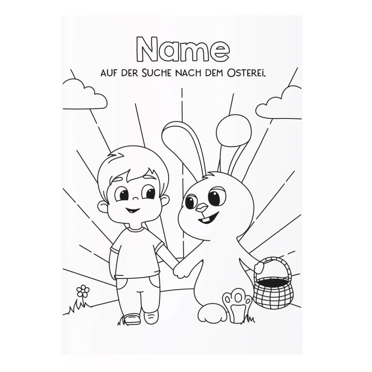 Malheft zu Ostern für Mädchen und Jungen
