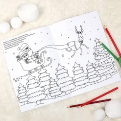 Malheft zu Weihnachten für Mädchen und Jungen