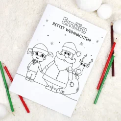Malheft zu Weihnachten für Mädchen und Jungen