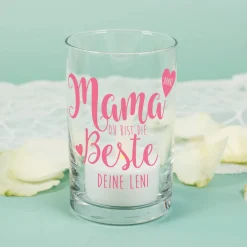 Mama du bist die Beste! Kerzenhalter zum Muttertag
