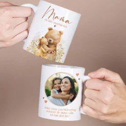 Mama du bist unentbärlich - Fototasse zum Muttertag