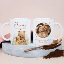 Mama du bist unentbärlich - Fototasse zum Muttertag