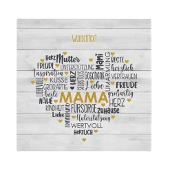 Mama - Leinwand mit Herz & Wunschtext 30x30cm