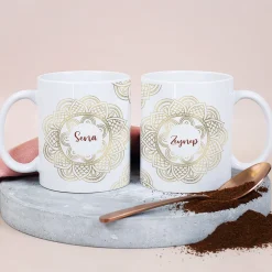 Mandala Tasse mit Name zu Ramadan