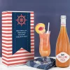 Maritimes Geschenkset mit Bellini und Cocktailglas