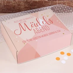 Mädelsabend - Geschenkverpackung mit Wunschtext