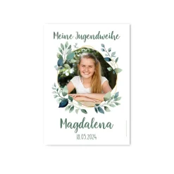 Meine Jugendweihe - Fotobanner mit Wunschname und Datum bedruckt