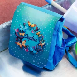 Mein erster Rucksack mit Schmetterlingen und Name