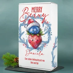Merry Berry - Lillet Geschenkset mit Glas und Geschenkbox zu Weihnachten