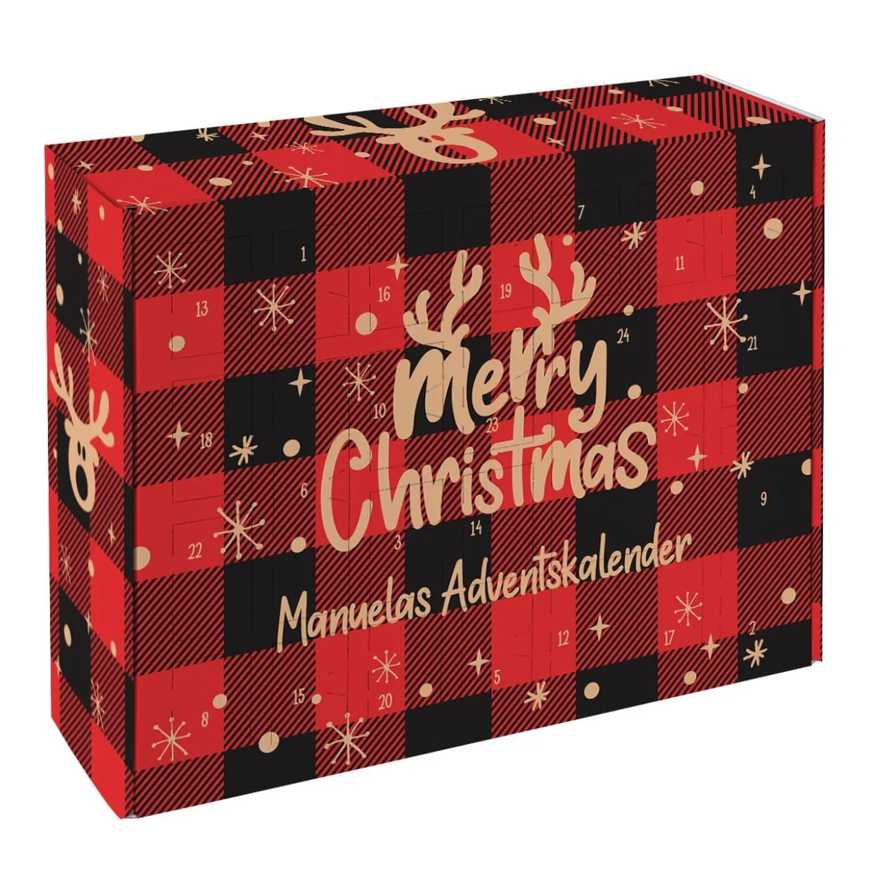 Merry Christmas - DIY Adventskalender mit Ihrem Wunschtext